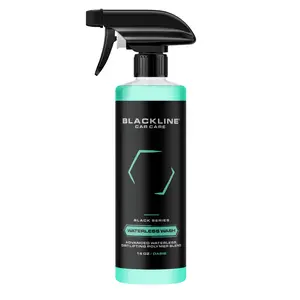 BLACKLINE WATERLESS WASH - Instant Shine Spray for Cars, Rims & Windows | No Hose Needed | Streak-Free Finish | Clean, Shine & Protect in One Step (16oz) Protector Wax Multifunctional Plastic Coating