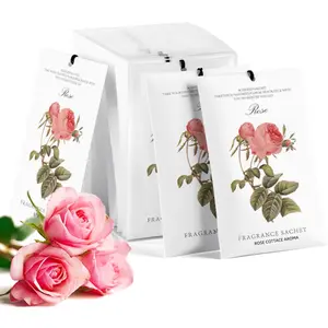 Rose Sachet Drawer Air Freshener, Long-Lasting Deodorant Fragrance, Home & Party Bag Filler Gifts, Women House Decor Essentials