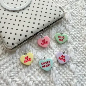 Conversation Hearts Kindle Charm - Decorative accessories for your Kindle or Phone