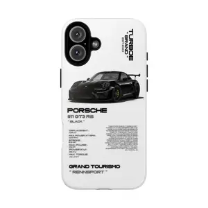 TURBOE PORSCHE 911 GT3 RS PHONE CASES Compatible with iPhone X, 11, 12, 13, 14, 15 & more