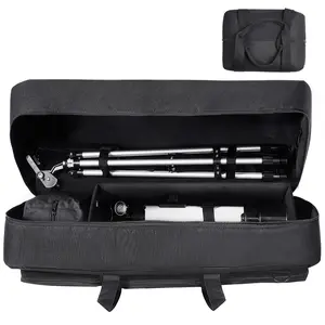VEVOR Telescope Case, 30”, Telescope Storage Bag with Fixed Buckles, Multi-Pocket & Detachable Divider, Shock-Absorbent Telescope Travel Carrying Case for Optical Tube & Tripod, Counterweight Pocket