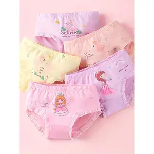 5-Pack Girls' Cotton Underwear - Soft El