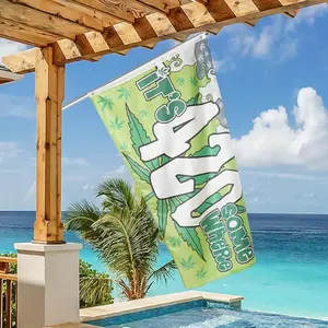Tapestry Somewhere Marijuana Flag Party Banner Home Holiday Wall Decor Cool Flag Weed Pot 4:20 Hippie Dorm Funny - Suitable for bedrooms, living room decor, dorms, short trips, 90x60inches