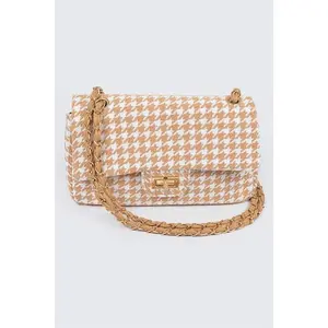 Elle Houndstooth Bag