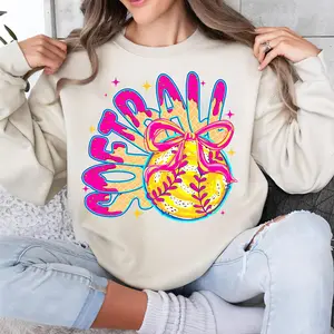 Softball Game Day Drip Sweatshirt, Preppy Softball Ice Cream Drip T-Shirt, Mama Softball Shirt, Game Day Softball Tee, Softball Mom Dripping, Perfect Gift, Gift for Boys Girls, Trending Shirt