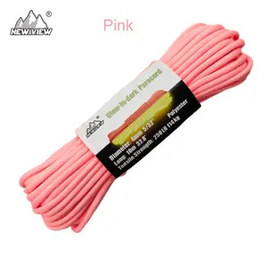 4mm Glow-In-Dark Paracord, 250lb Strength, 10m Rope, Ideal for Camping, Weaving, Outdoor Activities, Wall Art, Room Decoration