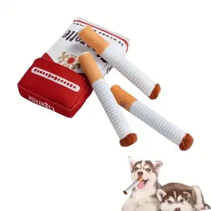 The Cigarette Dog Toy - Plush & Squeaky