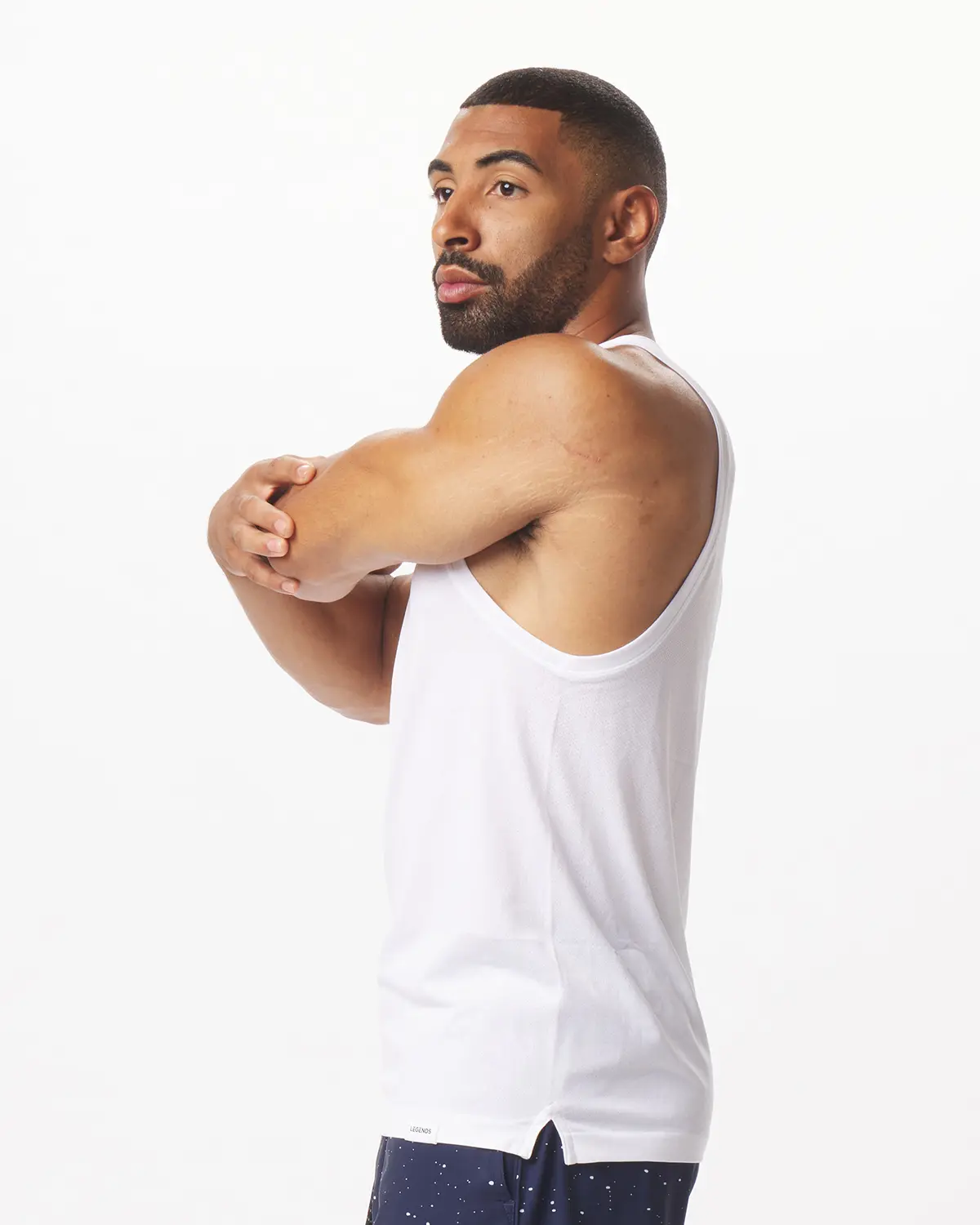 Dash Tank Top White , Large