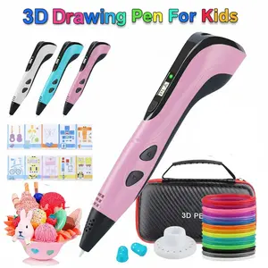 Creative 3D Printing Pen Set, Includes 50m Pla Filament, Gift Box, Finger Sleeves, DIY Art Tool, Ideal for 3D Craft Enthusiasts