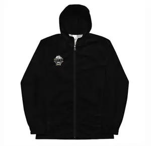 Villahiker Black Get Out N Trail Slogan Lightweight Outdoor Waterproof Hiking Windbreaker Jacket