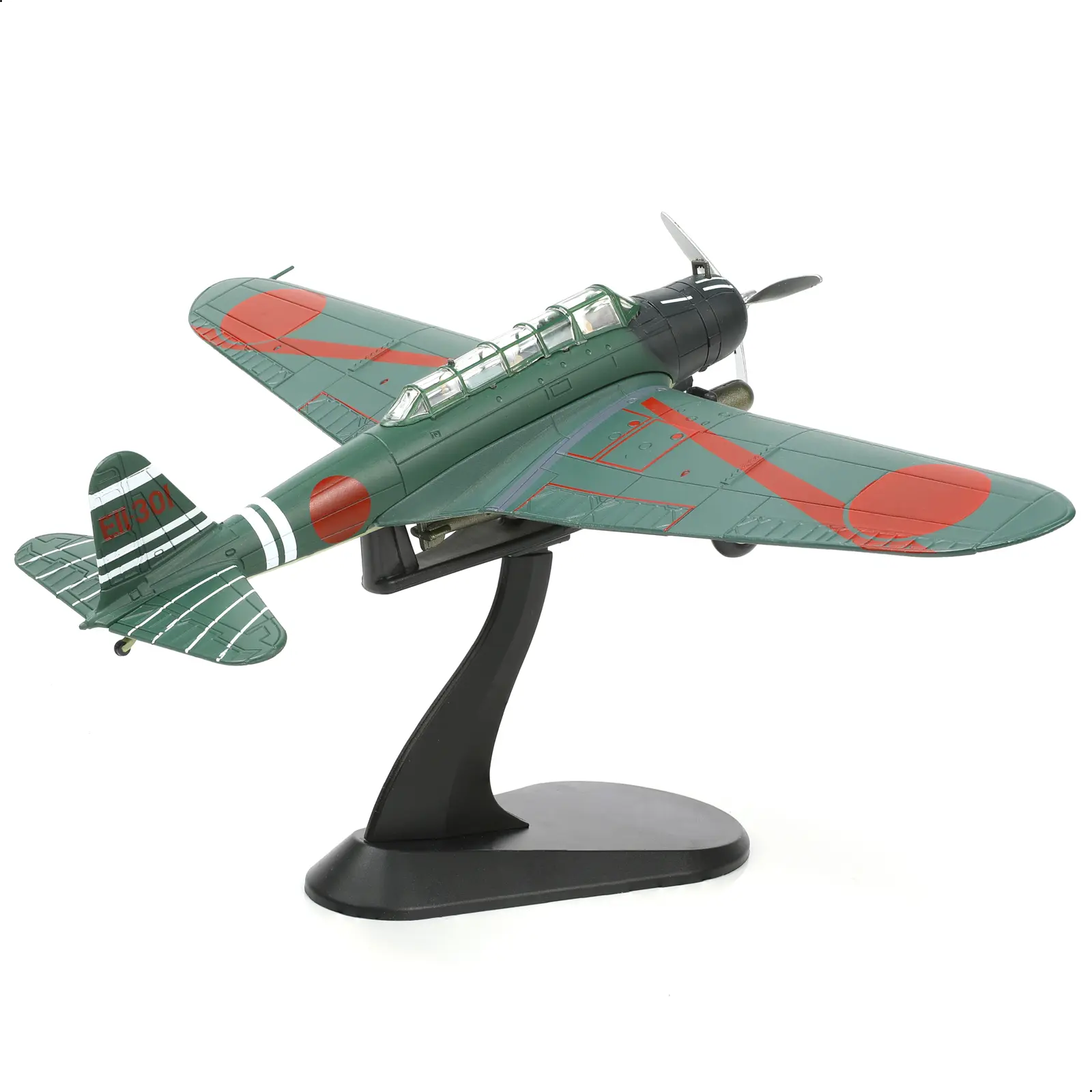 Simhoa 1:72 Scale Diecast Alloy WWII Japanese Type 97 Carrier Attacker Military Aircraft Model, Engraved Markings, Scratch-Resistant Surface, Transparent Canopy, Historical Significance, Unisex Military History Collector Item, Perfect Gift, NT-jp-97-72