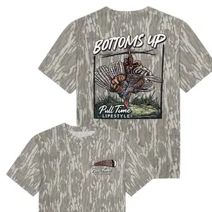 Pull Time Shirt | Bottoms Up For Men, Mossy Oak Washed Bottomland Mallard Tee, Hunting Season Shirt, Hunting Shirt, Gift For Men