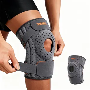 Unisex knee support brace with adjustable compression sleeve to wrap around the patellar pad tendon - relieves arthritis pain, meniscus tears, aids in injury recovery, and supports running and exercise.