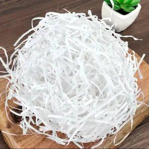 100g Paper Shreds White - Decorative Filler for Gifts, Boxes, Baskets & Holidays Like Christmas & Valentine's Day