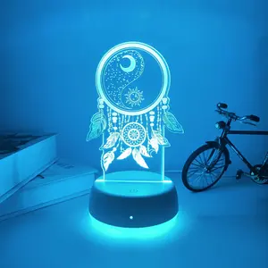 Modern Creative Dreamcatcher Night Light, Touch Switch, Ideal Gift, Bedside Lamp, Even Glow, Eye-Friendly, Decorative Lighting, Indoor Decorative Light