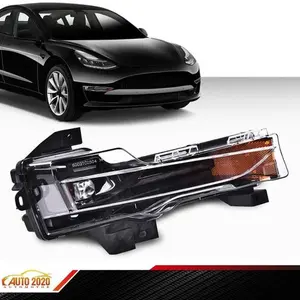 Bumper Fog Light Lamp DRL Right Passenger Side Fit For Tesla Model 3 Y 2017-2023