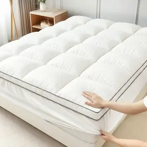 【Weekly Deals】Cooling Mattress Topper, Extra Thick,1200＆1000＆500 Plush Quilted Pad with 8-21 Inch Deep Pockets, Overfilled with Breathable Polyester, Mattress Protector- Machine Washable