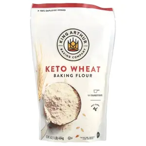 King Arthur Baking Company Keto Wheat Baking Flour, 16 oz (454 g) King Arthur Baking Company Keto Wheat Baking Flour, 16 oz (454 g)