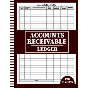 Accounts Receivable Ledger: Simple Accounts Receivable Notebook and Organizer for Bookkeeping, Small Businesses and Personal Finance