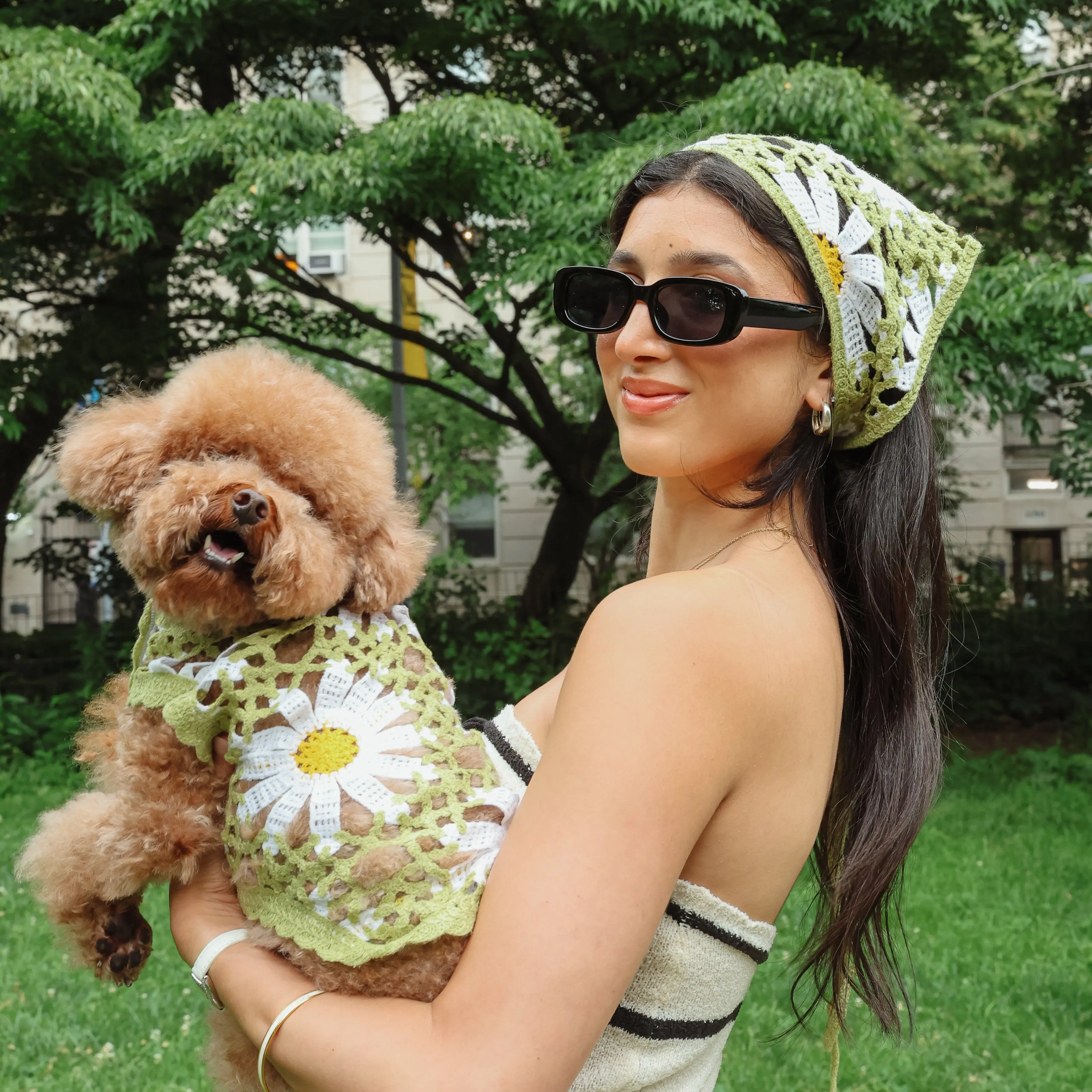 Sunshine Crochet Dog Bandana