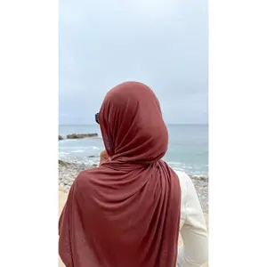 Luxury Jersey Hijab - Sandy Copper