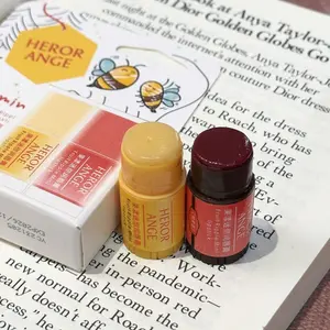 HERORANGE Fruit Ripple Mini lipstick Balm Two Piece Super Value Moisturizing Hydrating Lips Create a plump dewy lips with 24 hours of lasting moisturizing Suitable for all seasons, easy to use, necessary for going out