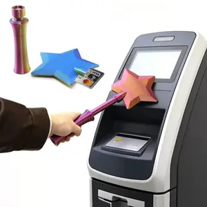 Starlight Magic Wand Bank Card Payment Machine, 3D Printed Colorful Creative Payment Tool, Insert Card Pos Machine Payment Toy