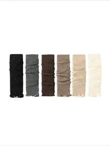 Women's Long Pile Socks Set, Warm Trendy Sequins Design, Dual Needle Thick Thread Protection, Comfortable Daily Wear