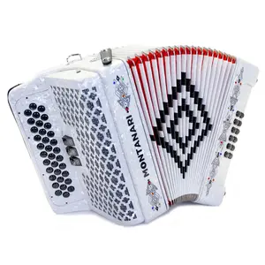 Montanari 3412 Acordeón 3 Registros MI Blanco