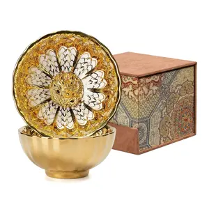 24K Gold Plated Dragon JianZhan Tea Cup | Luxury Kiln-Changed Kung Fu Tea Cup