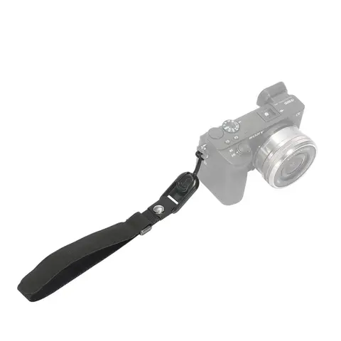 SmallRig Adjustable Nylon+EVA Fabric Camera Wrist Cuff Strap - Photography Accessories, 1 Wrist Cuff, 2 x Camera Strap Split Rings, Quick Detach, Free Adjustment, Rapid Link, 5kg Load, 240x23x8mm, for Sony/Nikon Devices & Content Creators