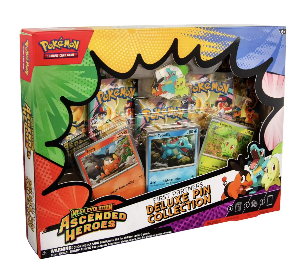 Pokémon Mega Evolution Ascended Heroes First Partners Deluxe Pin Collection