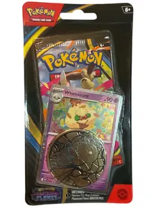 Pokémon Trading Card Game Pack with One Promo and One Promo Card Featuring Whimsicott 90 and Phantom Flames Booster Pack