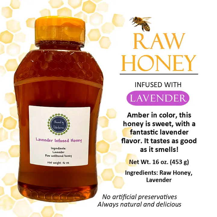 Lavender infused Raw Honey Lavender infused Raw Honey