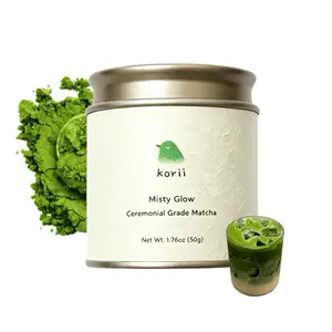 Korii Matcha Misty Glow 50g Tin - First Harvest Ceremonial Grade Matcha Powder