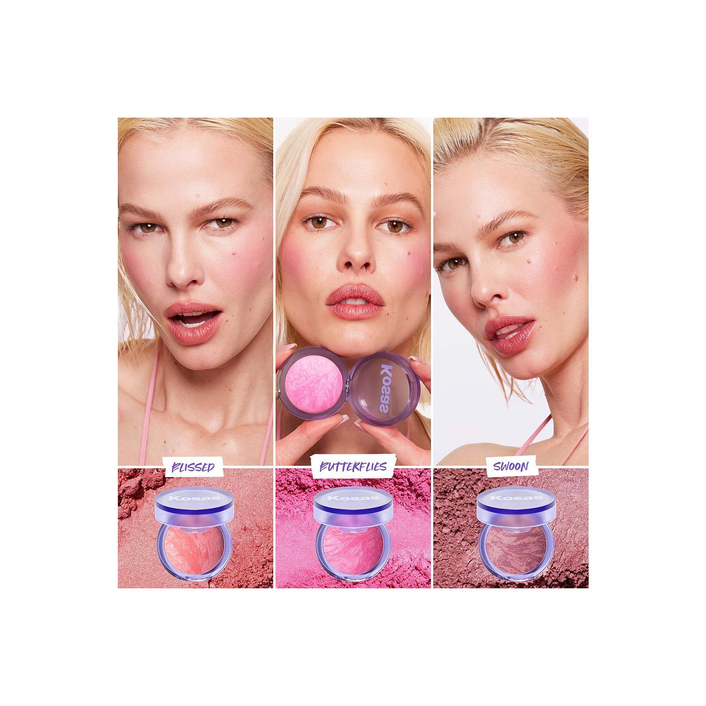 Kosas Blush Is Life Baked Dimensional + Brightening Blush in Butterflies