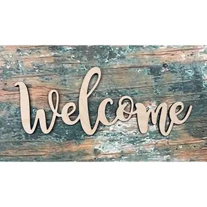 Welcome Sign, Craft, Cutout, Wall Hanger, Door Hanger