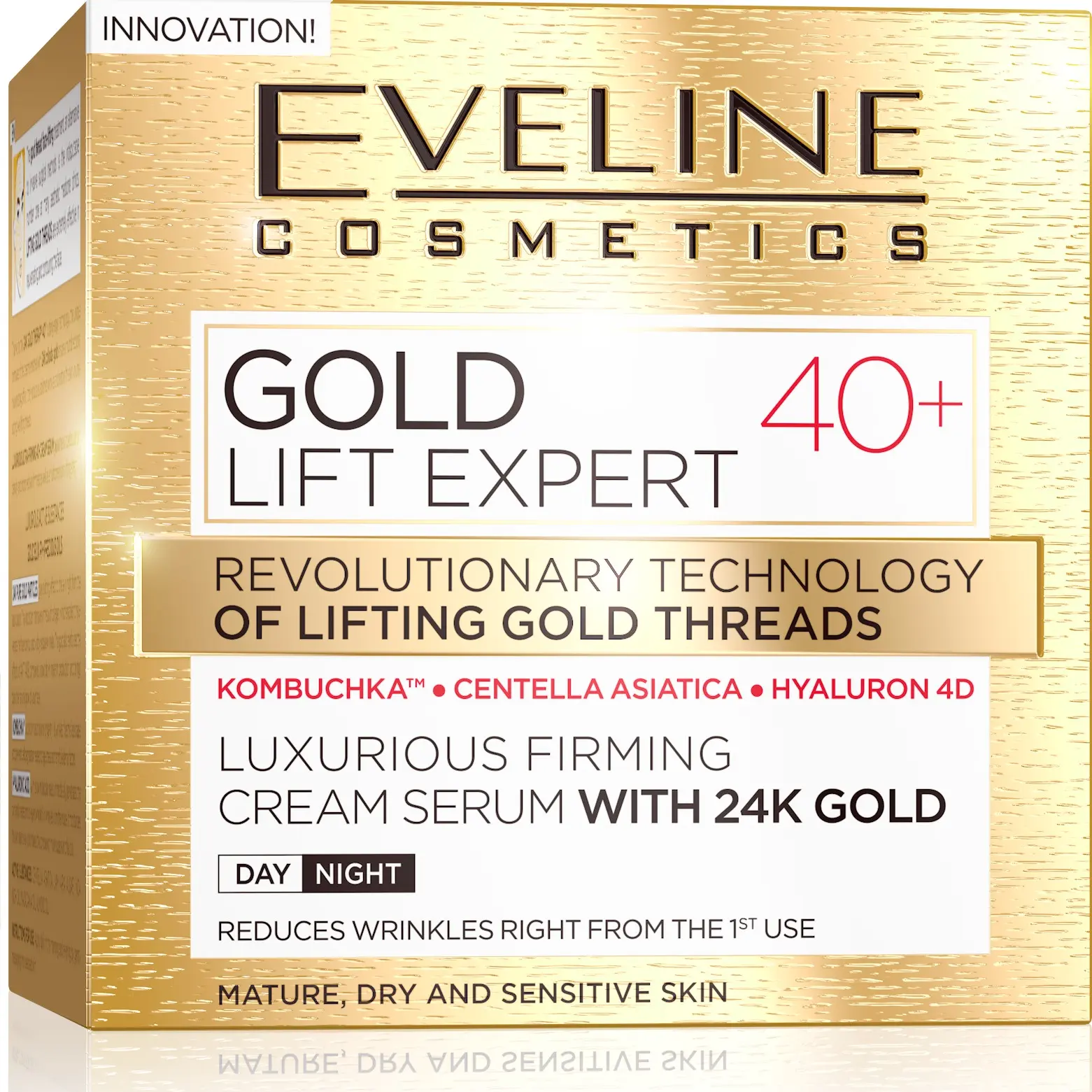 Eveline Cosmetics Gold Lift Expert Luxurious Firming Cream Serum with 24k Gold 40+