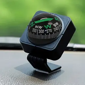 1pc Adjustable Multi-Angle Water-Resistant Car Compass Navigation Ball for Travel, Cycling, Camping, , Jungle, Fishing - Durable ABS and Acrylic  Perfect Gift for Outdoor Enthusiasts on Christmas, Easter, Halloween, Mothers Day, Thanksgiving Day