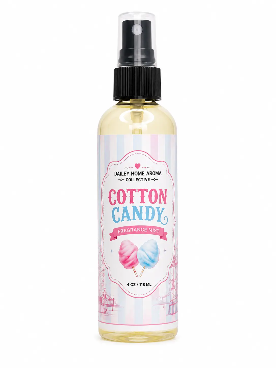 Cotton Candy Fragrance Mist  Sweet Long-Lasting Body Spray 4 oz
