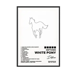 Deftones White Pony Album Poster No Frame Classic Prints Music Gift Wall Decor Artistic Home Artwork USA Printed wall decor wall art posters