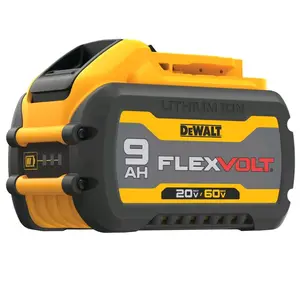 FLEXVOLT 20V/60V MAX Power Tool Battery, 9AH Capacity, Flexvolt Batteries for Extended Run Time