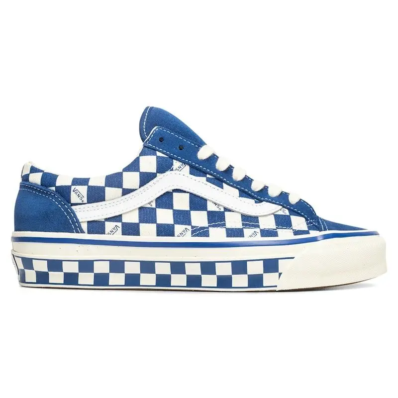 Vans Premium Old Skool 36 Checkerboard True Blue Men's Daily Casual Fashion Footwear Sneakers Walking Shoes Gym Training Athletic Comfort
