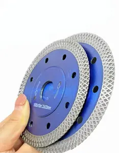 Diamond blade for tile cutter/grid diamond blade for tiles and marble, grid-patterned wavy cutting disc, compatible with angle grinders, designed not to chip edges when cutting ceramic