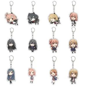 Yahari Ore no Seishun Rabukome wa Machigatteiru, OreGairu, Hamachi, My Teen Romantic Comedy SNAFU Climax Anime Keychain – Yui Yuigahama Acrylic Keychain, Bag Charm, Gift for Fans