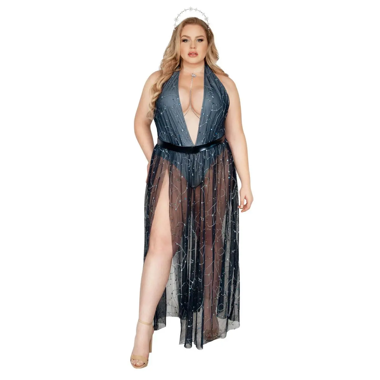 Plus Size Galaxy Goddess Costume