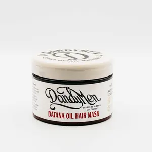 Batana Oil Hair Mask - Weekly Haircare Restoration Treatment with Keratin for Softness & Frizz Control - DandyMen Saffron Ember Scent - Conditioner