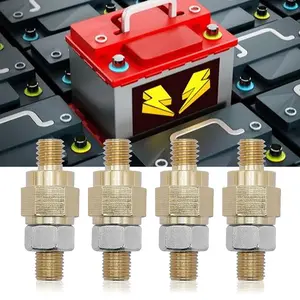 Side Post Battery Terminal Bolts, 3/8-16 Stud Thread Standard Battery Post Stud Extender Screws Replacement for GM Trailer Brake Controls