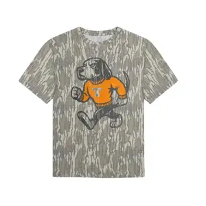 Mossy Oak Retro Smokey Mascot - Soft-style T-Shirt Vintage Outdoor Hunting Style