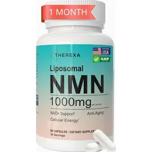 NMN Supplement 1000mg Pure - Liposomal NMN for NAD+ Supplement, Tested in USA, 60 Capsules
